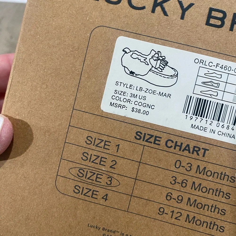 LUCKY BRAND baby slippers with faux fur lining! Unisex- comfy cozy and so cute!!